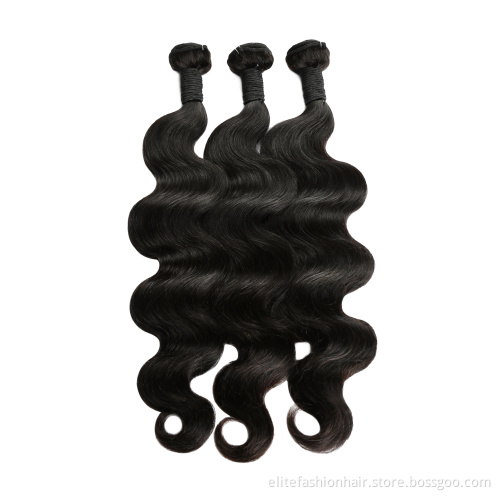 Brazilian Virgin Hair Body Wave Black Remy Human Hair Extensions Unprocessed Body Wave Hair Bundles